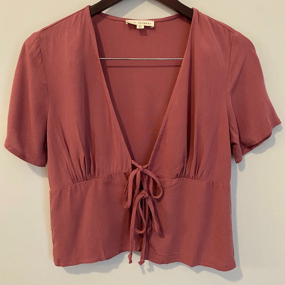 Front ties shirt